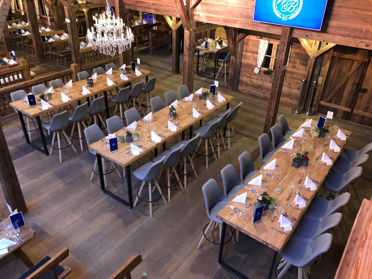 Barhocker Alpin Webstoff grau