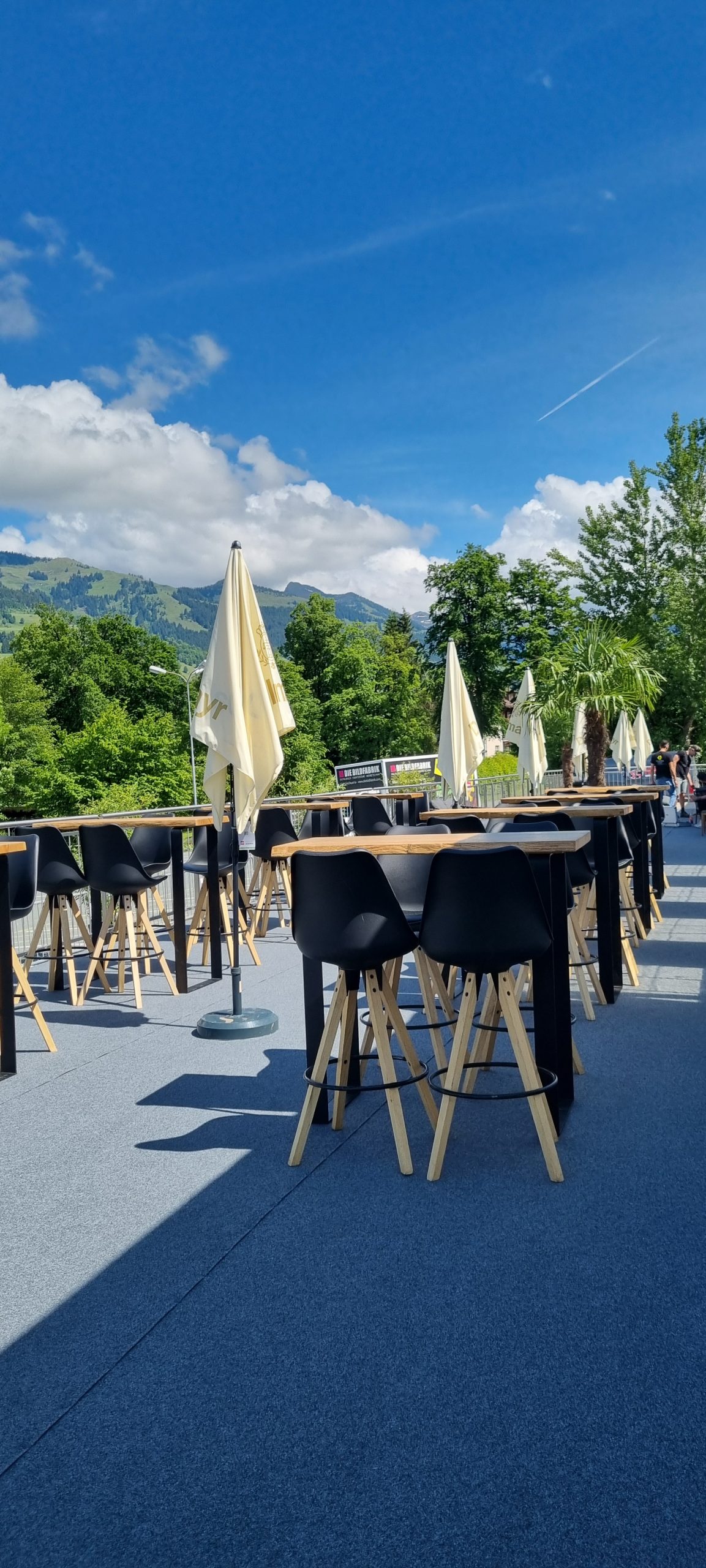 Barhocker Alpin Lederlook schwarz