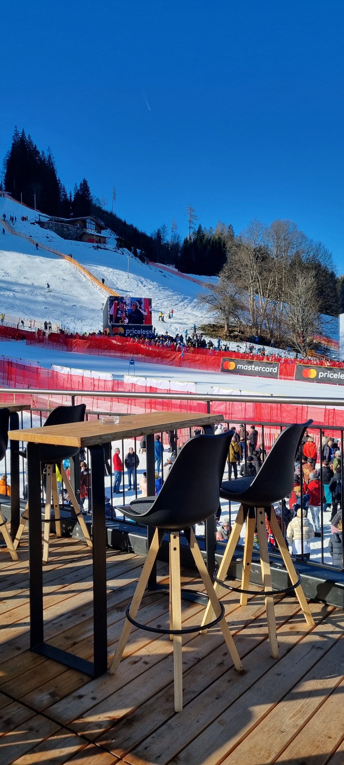 Barhocker Alpin Lederlook schwarz