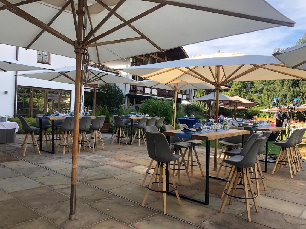 Barhocker Alpin Lederlook schwarz