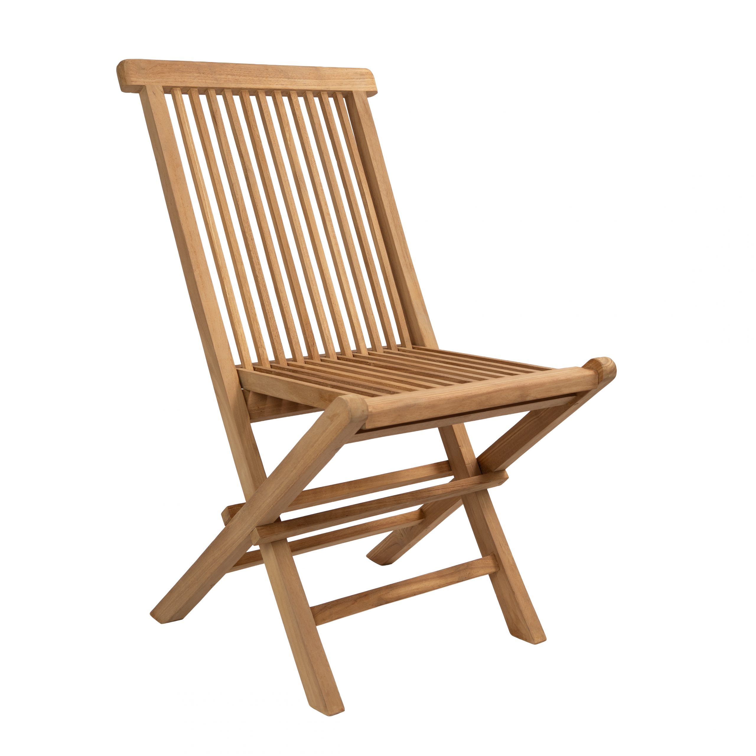 Teakholzstuhl ohne Armlehne