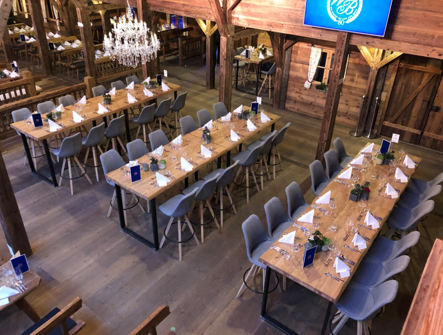 Hochtisch Alpin L 180 x B 90 x H 110 cm