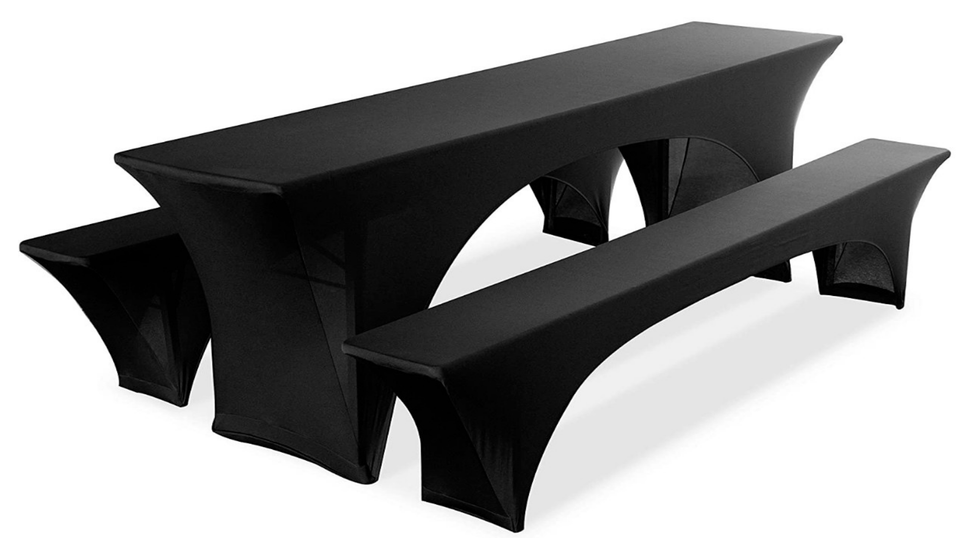 Husse Strech schwarz für Festzeltbank 220x25cm
