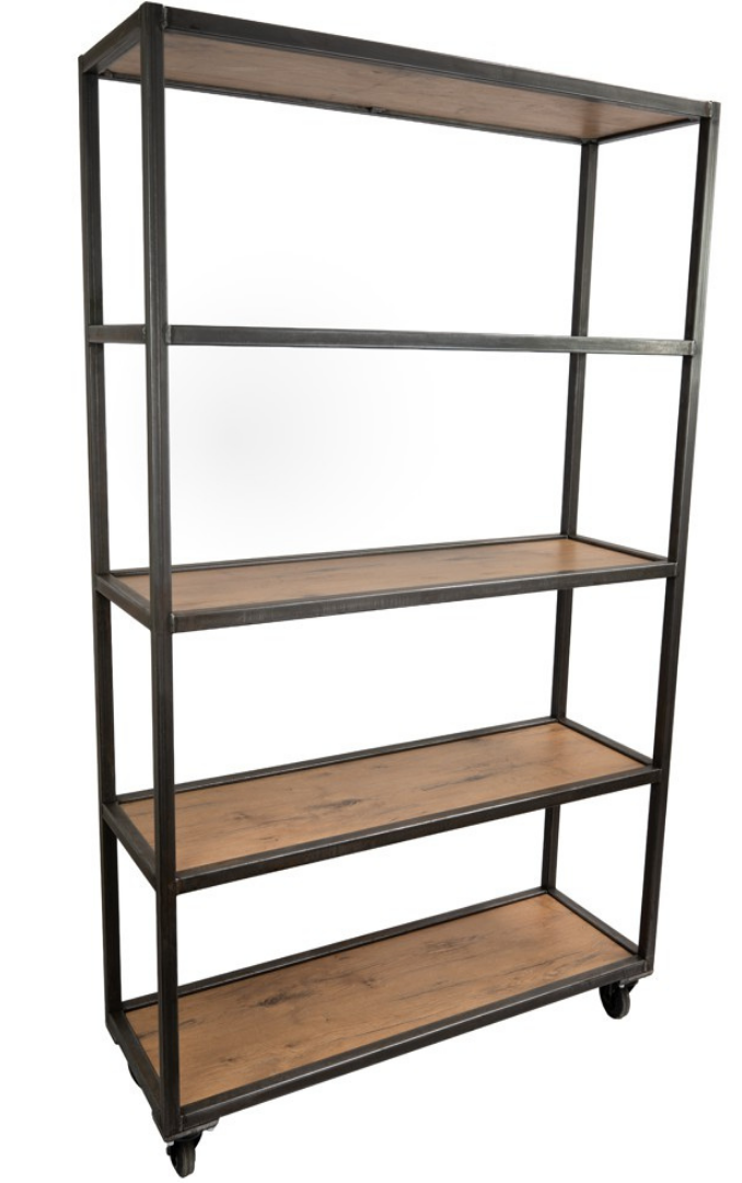 Regal Tirol für Back-Buffets, 5 Regalböden, rollbar