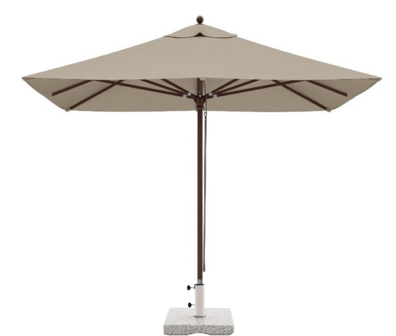 Sonnenschirm L 300 x B 300 cm,dunkelbeige