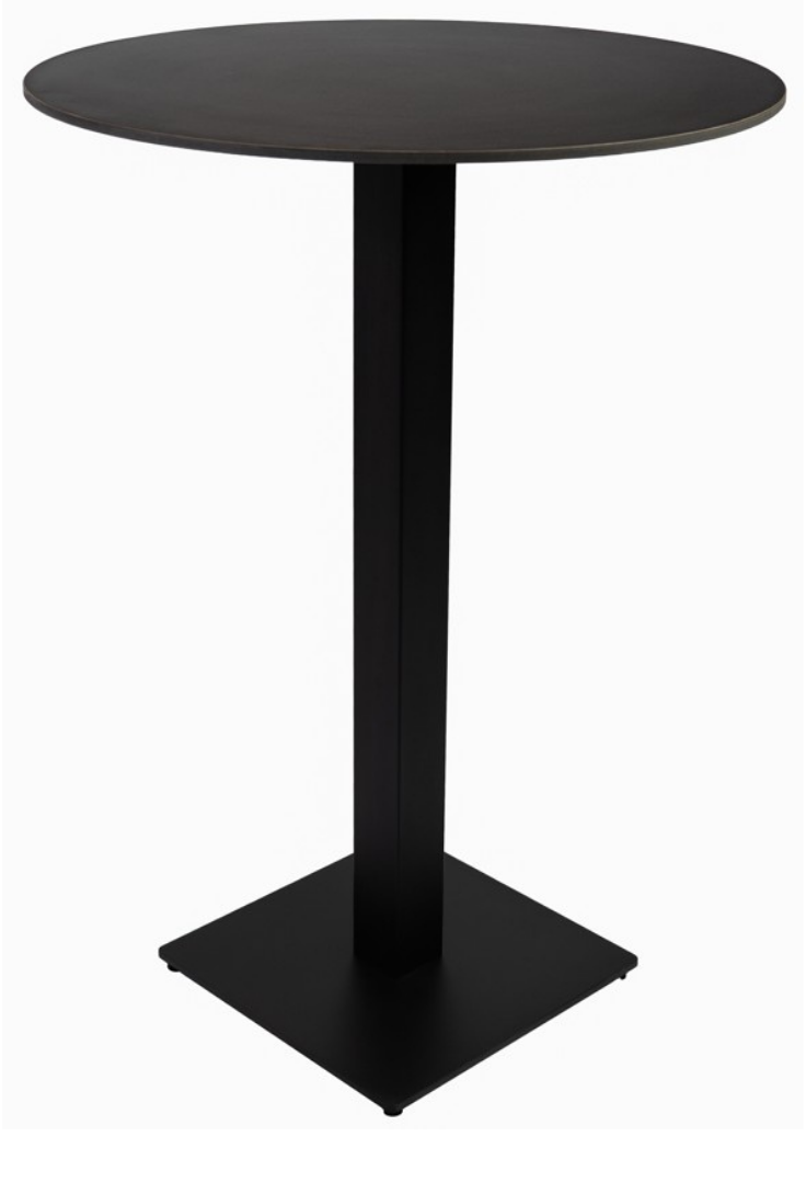 Stehtisch Linz, Platte rund 80 schwarz outdoortauglich