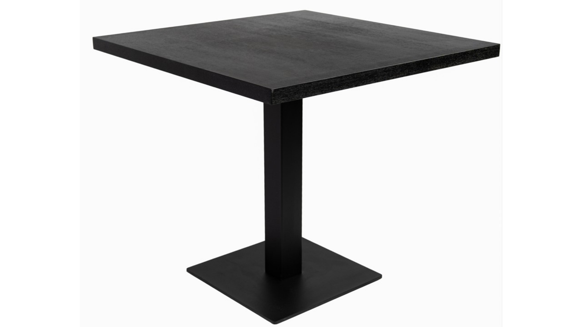 Tisch Linz mit Tischplatte schwarz 80x80cm