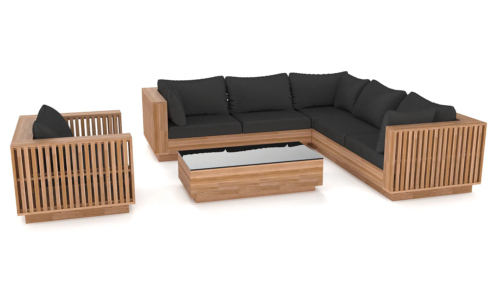 Loungesessel Piano, zwei Armlehnen