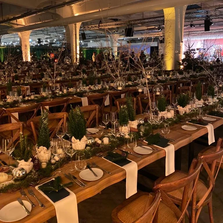 Tisch Alpin mit Baumkante L 200 x B 100 x H 76 cm